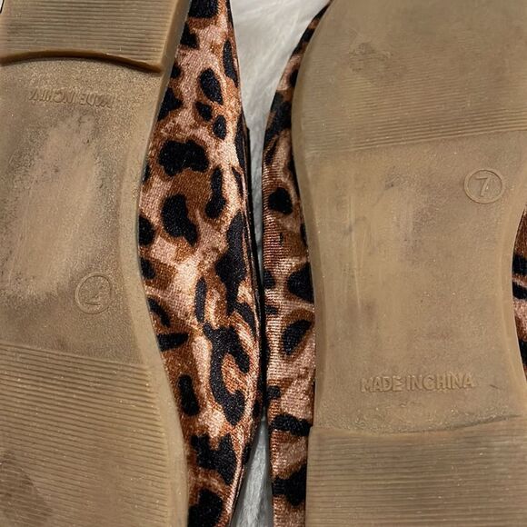 GAP Leopard Print Velour Slip On Loafers Sz 7 - Picture 11 of 15